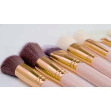 Professional Private Label Makeup Brush cosmetic brush Set 15pcs  Pink Color with bag
